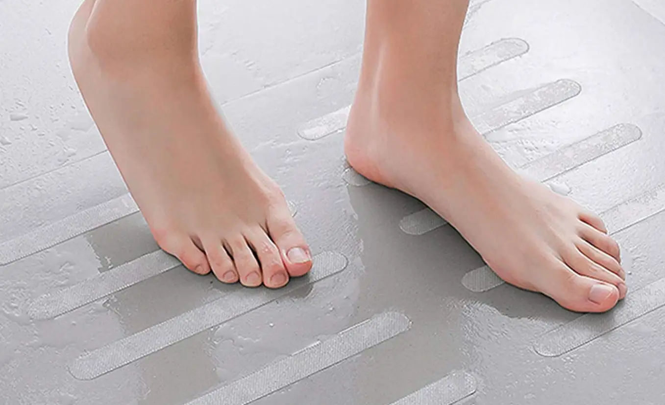 Crystal clear anti-slip strips